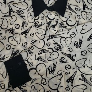 Ladies XL Paris Eiffel Tower Design Top